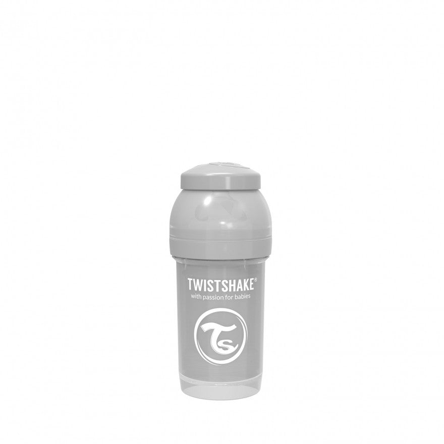 Twistshake® Steklenička Anti-Colic 180ml Pastel (0+m) Pastel Grey Twistshake