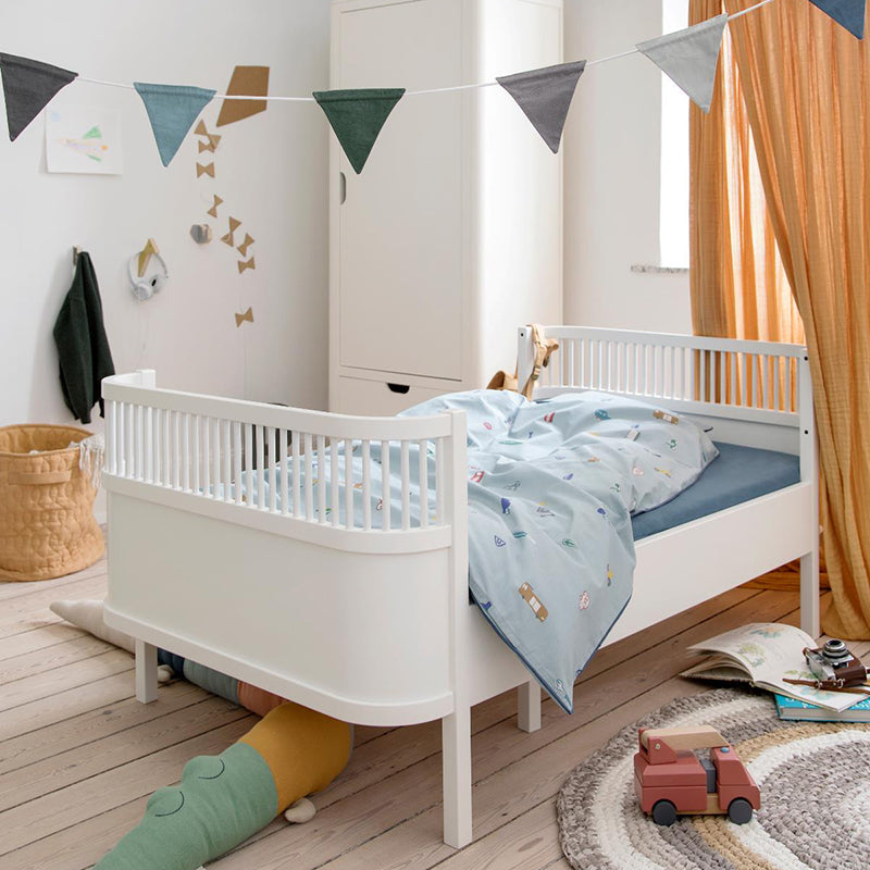 Sebra® Otroška posteljica Sebra Junior & Grow Classic White Sebra