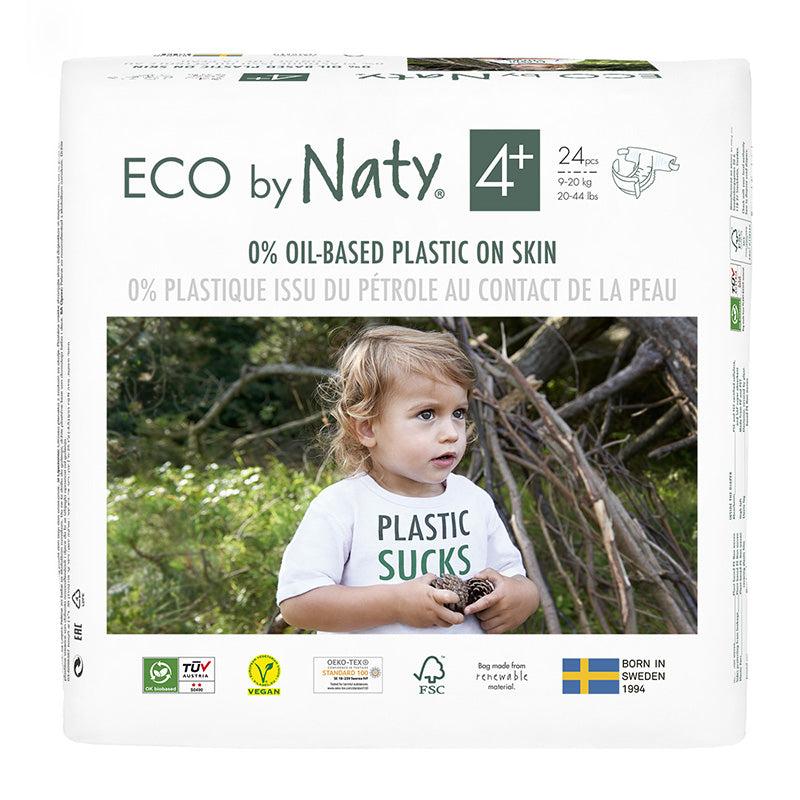 Eco by Naty® Ekološke plenice 4+ (9-20 kg) 24 kosov Eco by Naty