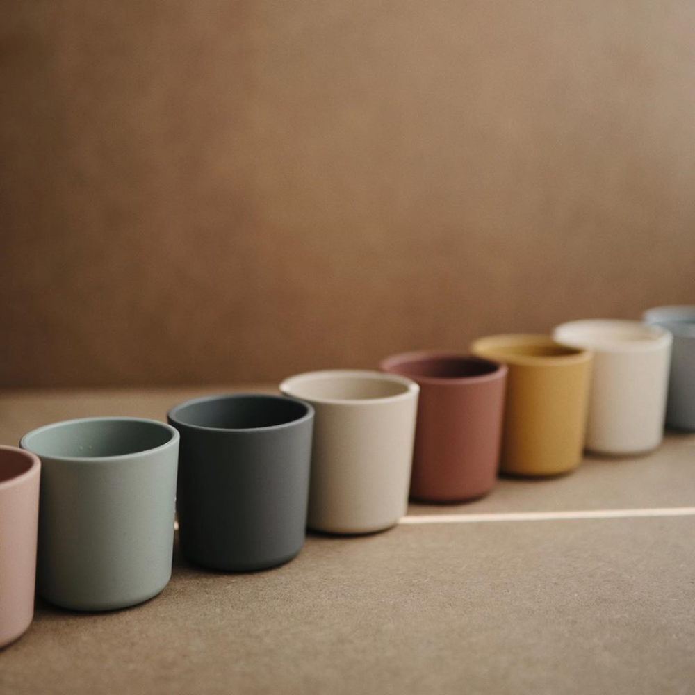 Mushie® Set dveh kozarčkov Powder Blue Mushie