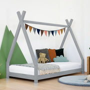 Benlemi® Otroška postelja NAKANA 200x90 Grey Benlemi
