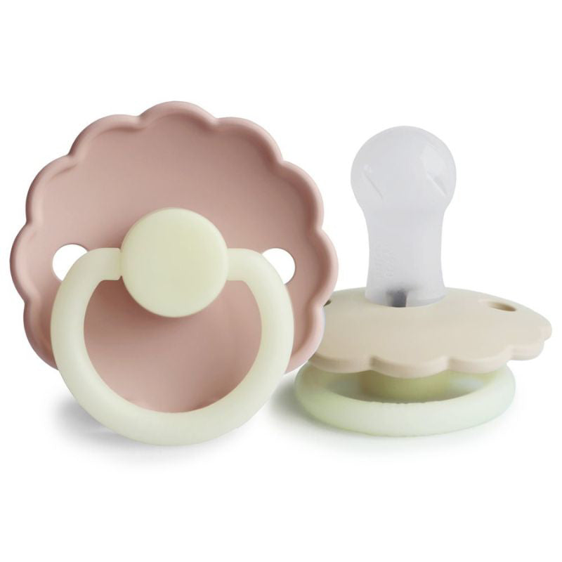 Frigg® Duda iz silikona Daisy Blush/Cream Night 6-18 M FRIGG