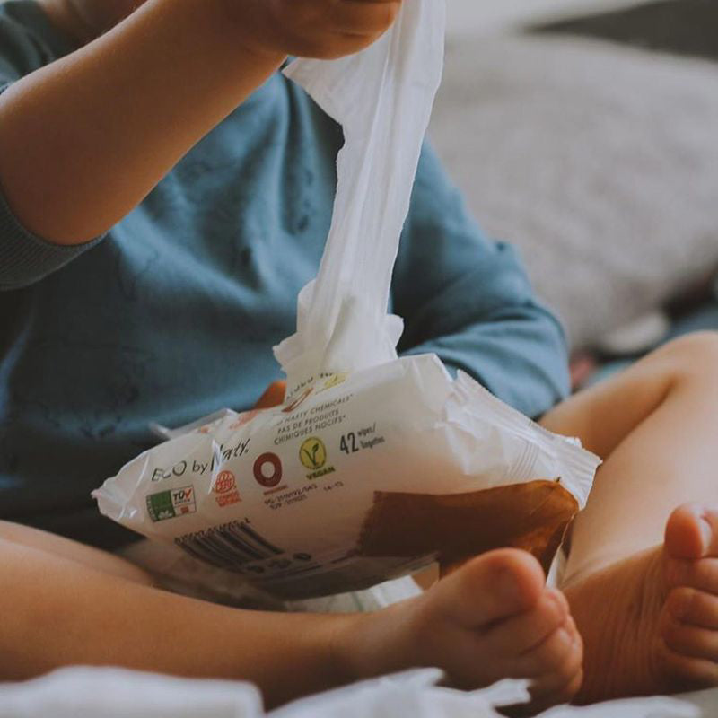 Eco by Naty® Osvežilni robčki Triple Pack Unscented 3x56 kosov Eco by Naty