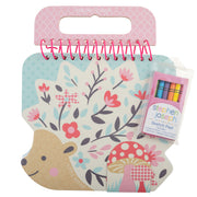 Stephen Joseph® Zvezek z nalepkami in voščenimi barvicami Hedgehog Stephen Joseph