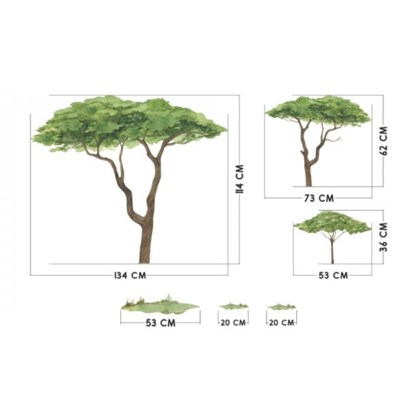 Yokodesign® Stenska nalepka komplet Safari Yokodesign