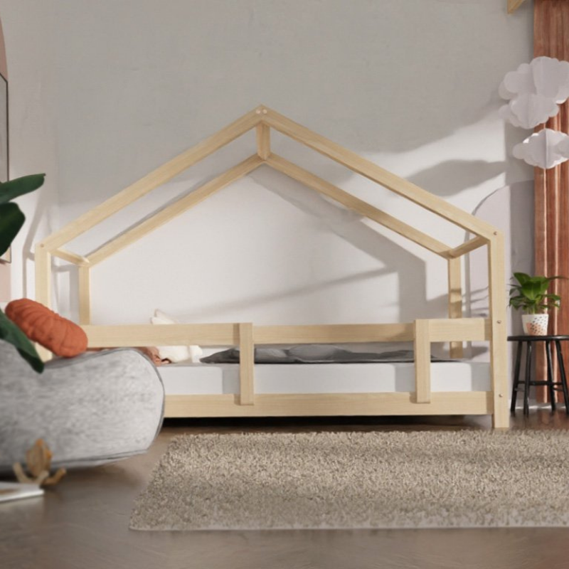 Benlemi® Otroška postelja Lucky 200x90 Natural Benlemi
