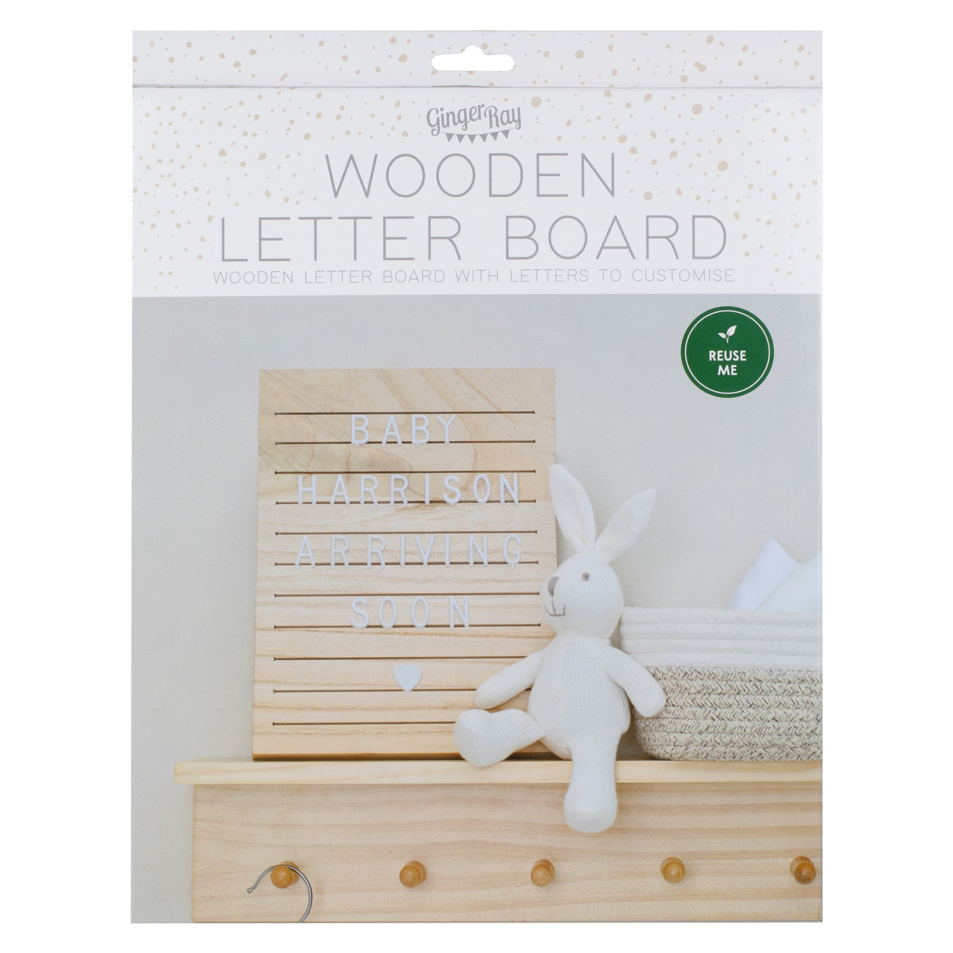 Ginger Ray® Lesena tabla s črkami Ginger Ray