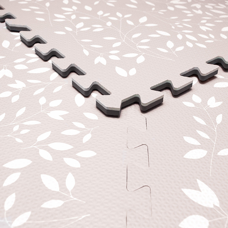 Evibell® Igralna podloga Puzzle 120x180 Leaves Raspberry Evibell