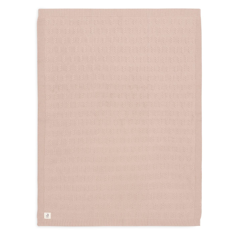 Jollein® Pletena odejica Grain Knit Wild Rose 75x100 Jollein
