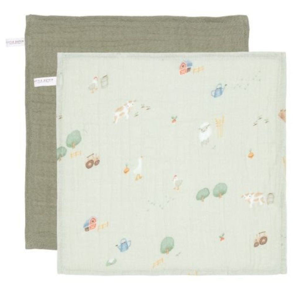 Little Dutch® Komplet krpic za obraz Little Farm/Olive 26x26 Little Dutch