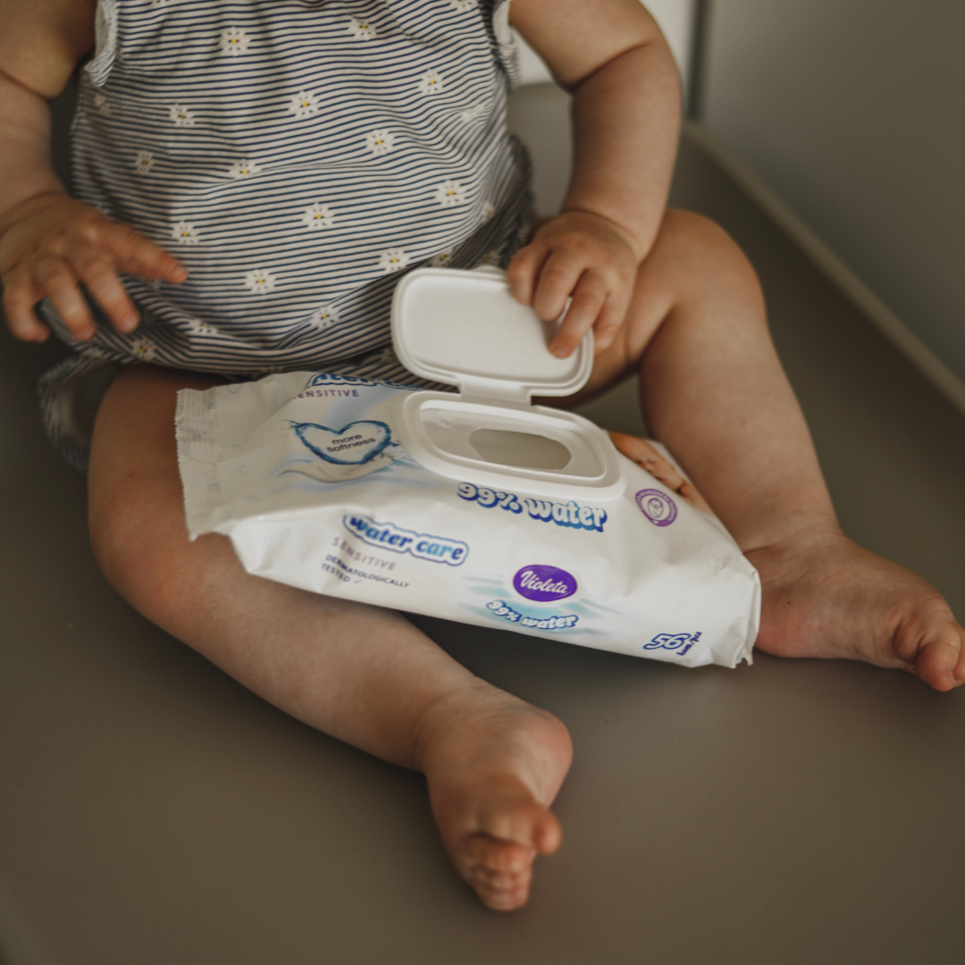 Violeta® Otroški vlažni robčki Water Care 3x56/1 Violeta