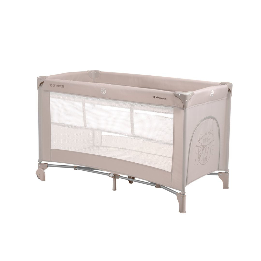 KikkaBoo® Prenosna posteljica 2 levels 125x65 So Gifted PLUS Beige KikkaBoo