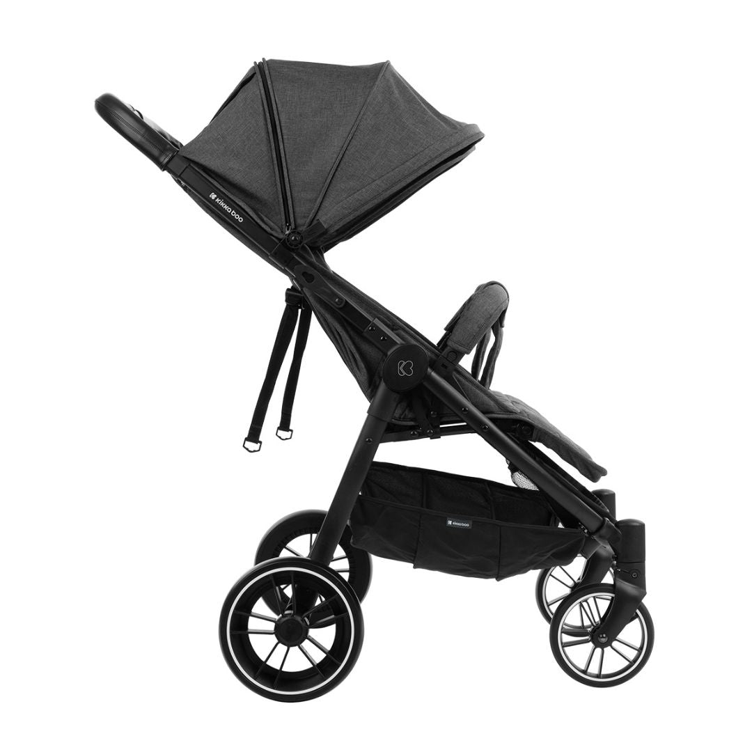 KikkaBoo® Otroški voziček za dvojčke Happy 2 Dark Grey KikkaBoo