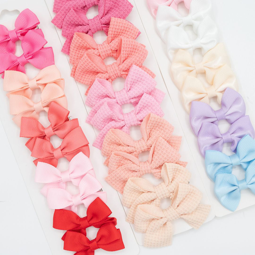 Petite Anna® Špangice za lase Sweet Bow Pink/Red 10 kosov Petite Anna