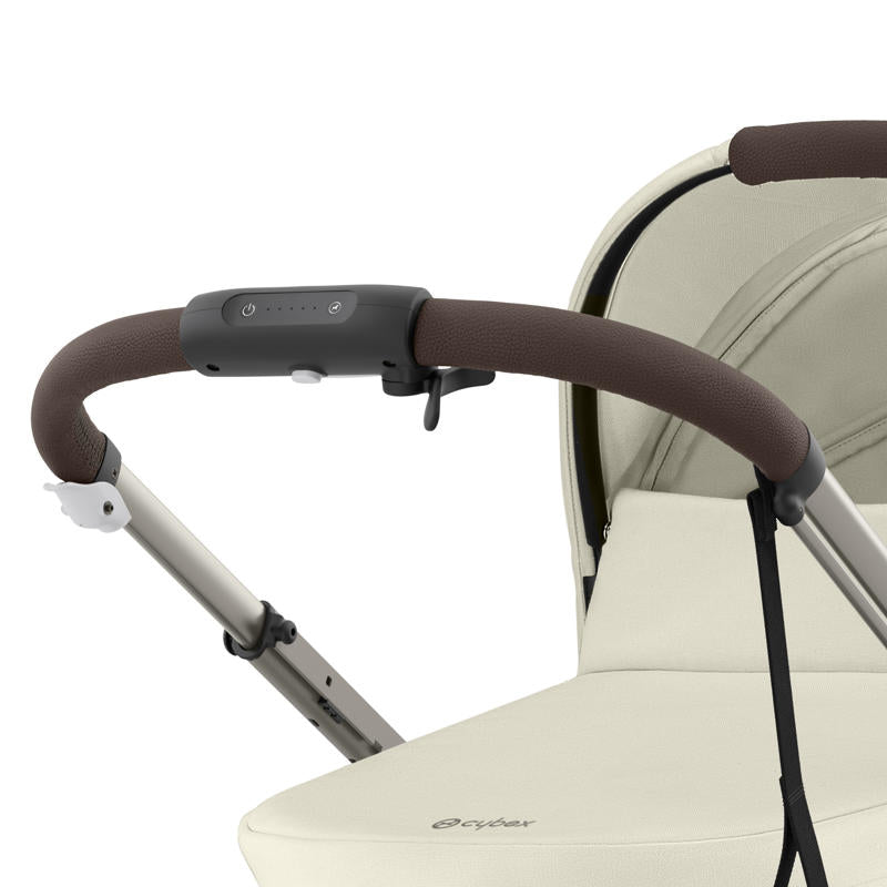Cybex® Otroški voziček e-Gazelle™ S Seashell Beige (Taupe Frame) Cybex