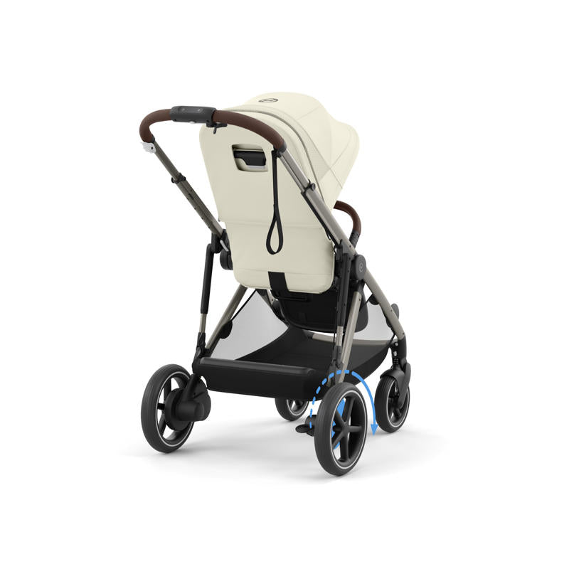 Cybex® Otroški voziček e-Gazelle™ S Seashell Beige (Taupe Frame) Cybex