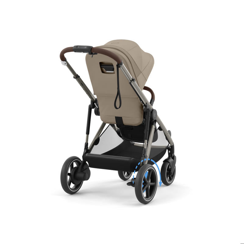 Cybex® Otroški voziček e-Gazelle™ S Almond Beige (Taupe Frame) Cybex