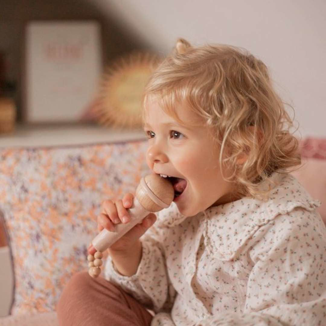 Label Label® Leseni mikrofon Pink Label Label