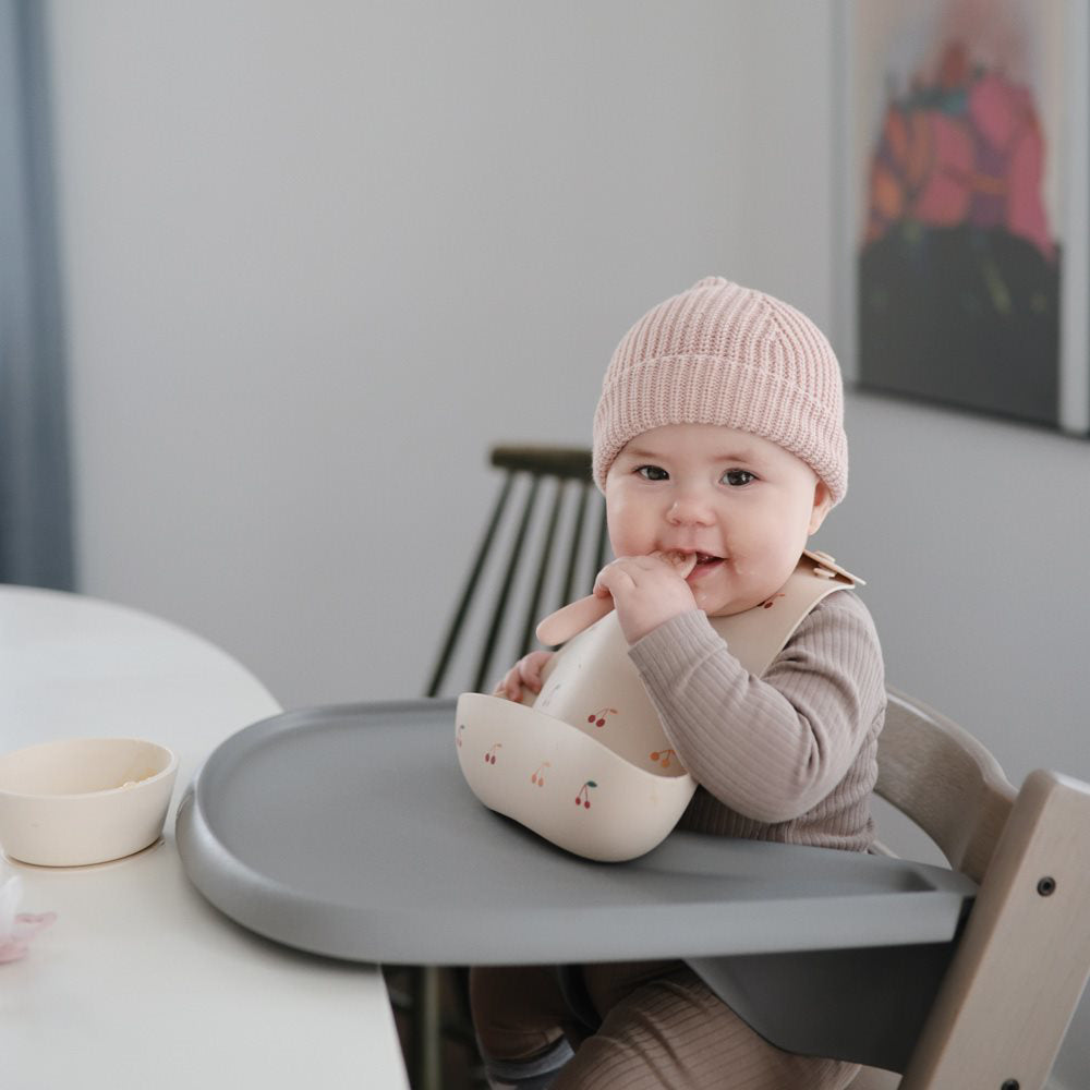 Mushie® Silikonske žličke za hranjenje Blush/Shifting Sand Mushie