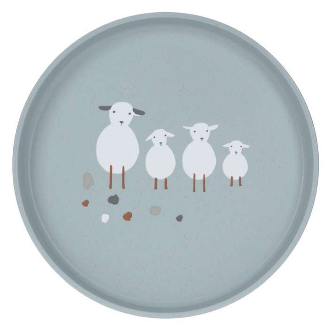 Lässig® Krožnik Tiny Farmer Sheep Blue Lässig