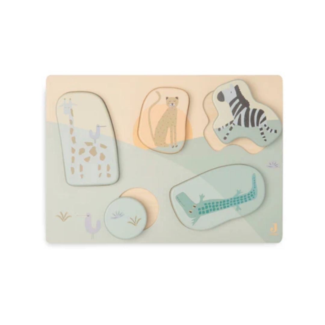 Jollein® Lesena sestavljanka Jungle Jambo Jollein