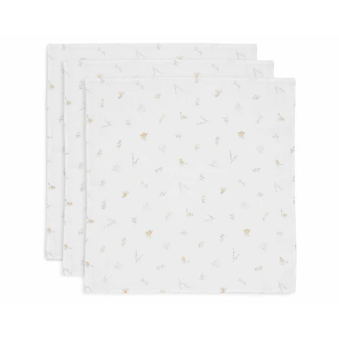 Jollein® Komplet 3 tetra pleničk Lovely Birds 70x70 cm Jollein