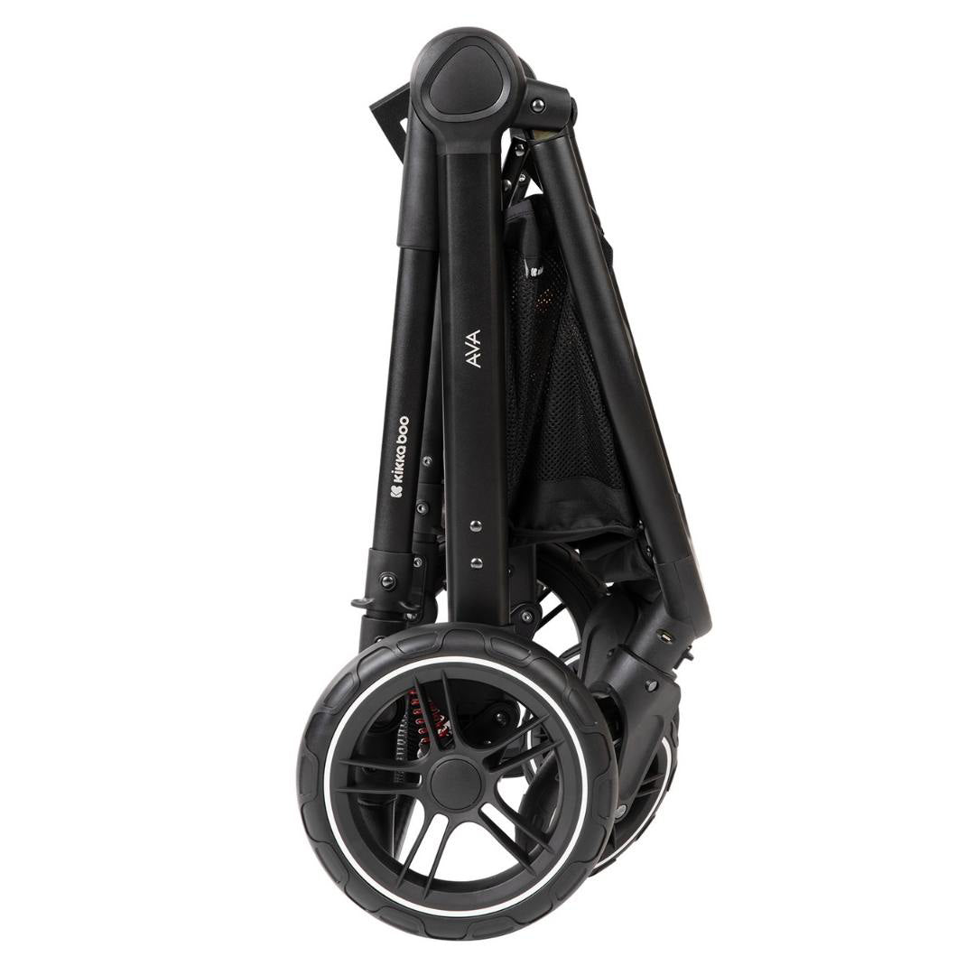 KikkaBoo® Otroški voziček s košaro 3v1 Ava Black KikkaBoo