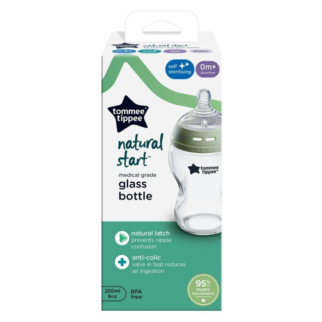 Tommee Tippee® Steklena steklenička s cucljem Natural Start 250ml Tommee Tippee