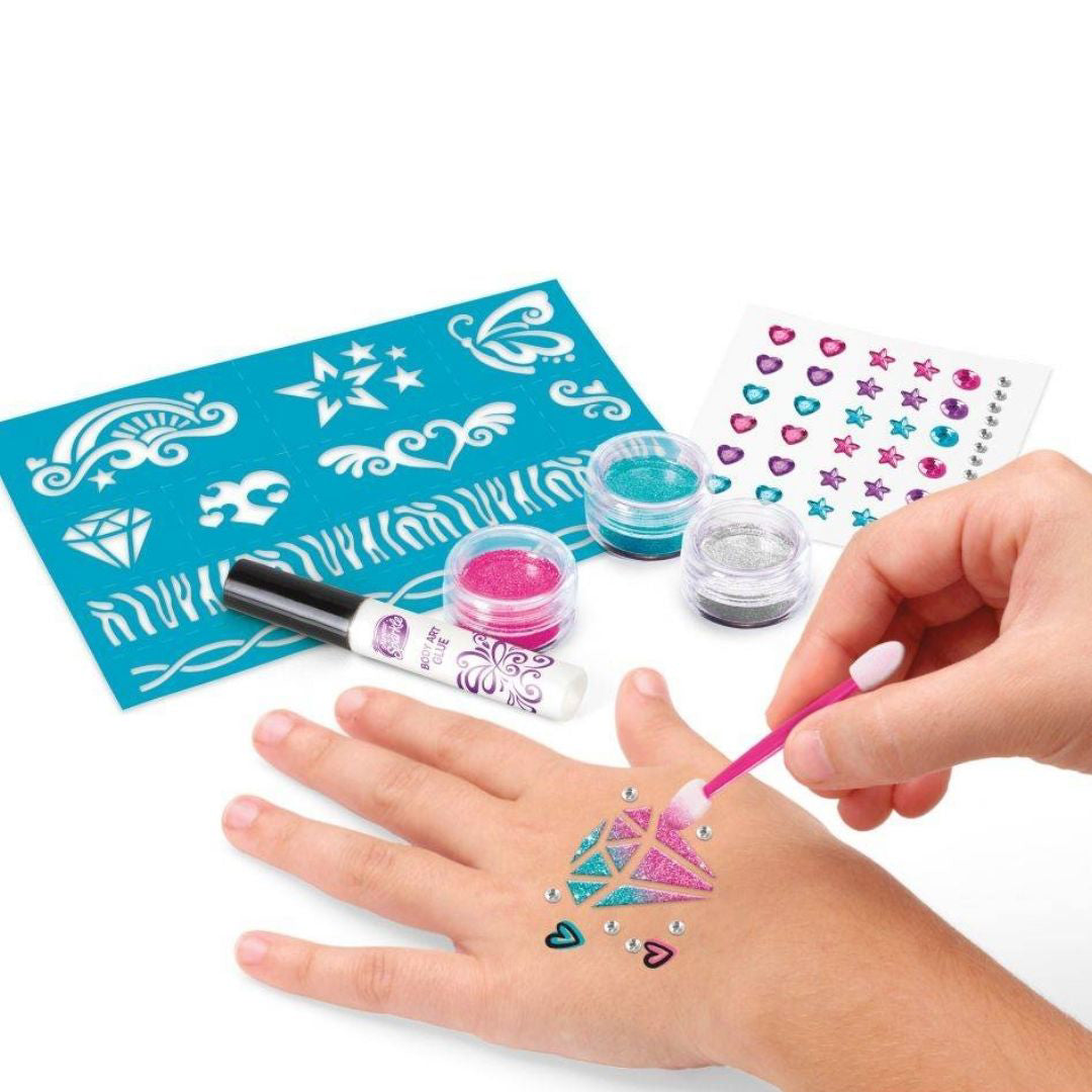 CrazArt® Set izdelovalec nohtov & tattoo Glitter & Shimmer CrazArt