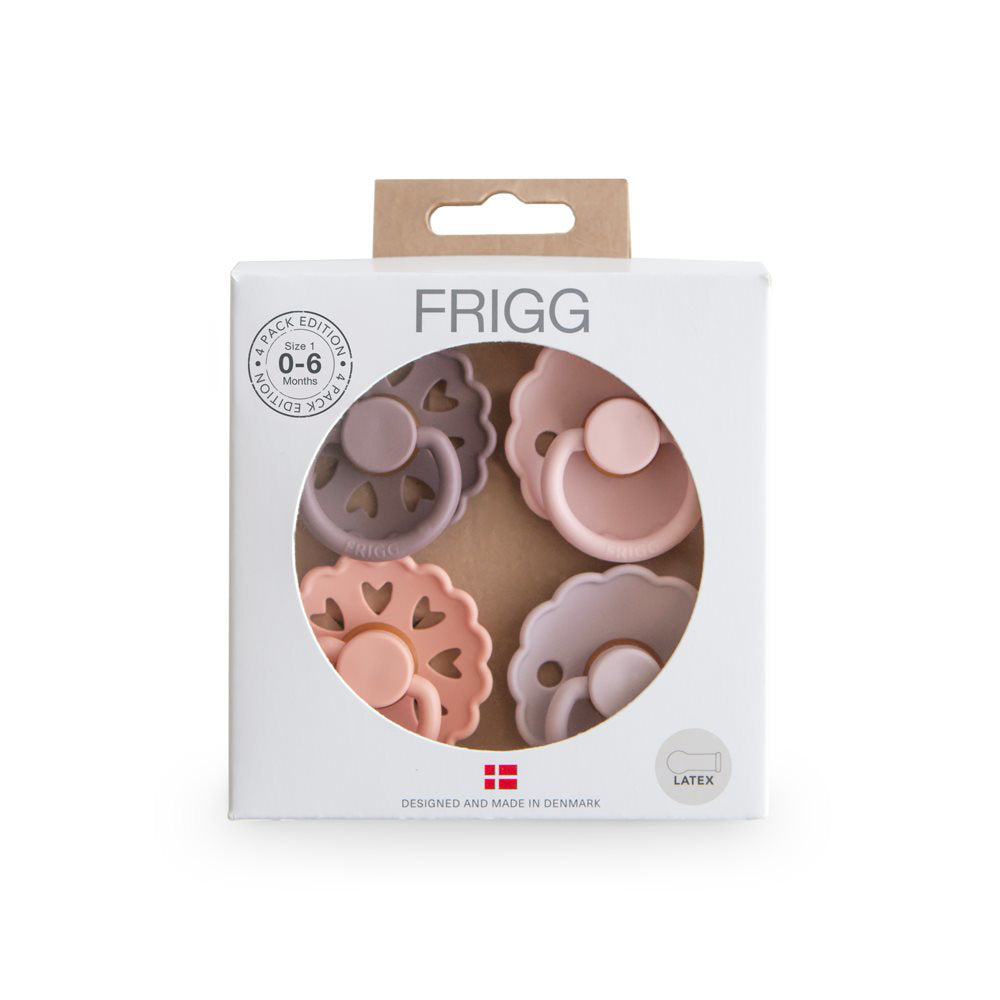 Frigg® Set 4 dudic iz kavčuka Sunset Bliss (0-6m) FRIGG