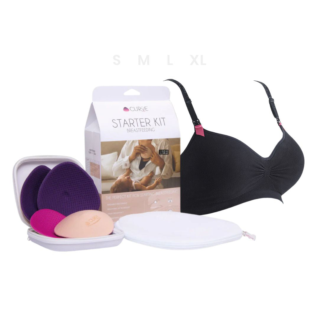 Cache Coeur® Set za dojenje Black L Cache Coeur