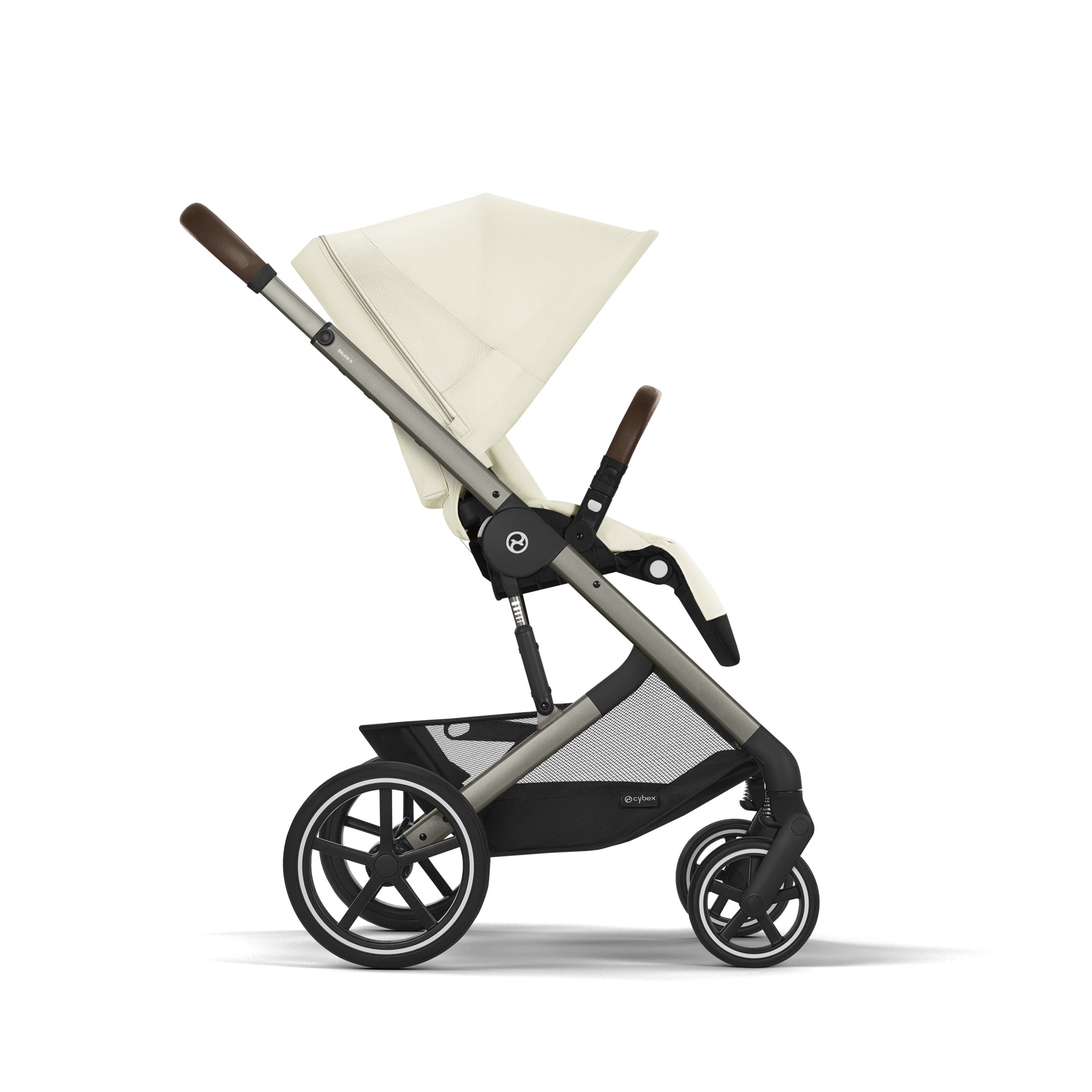 Cybex® Otroški voziček Balios S Lux (0-22 kg) Seashell Beige (Taupe Frame) Cybex
