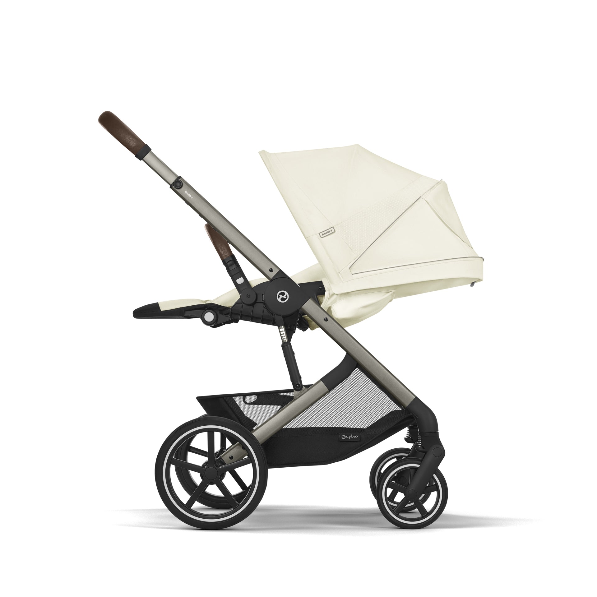 Cybex® Otroški voziček Balios S Lux (0-22 kg) Seashell Beige (Taupe Frame) Cybex