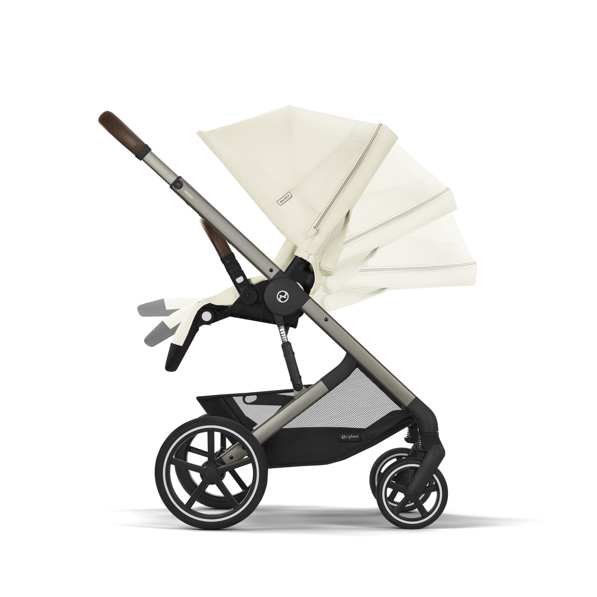 Cybex® Otroški voziček Balios S Lux (0-22 kg) Seashell Beige (Taupe Frame) Cybex