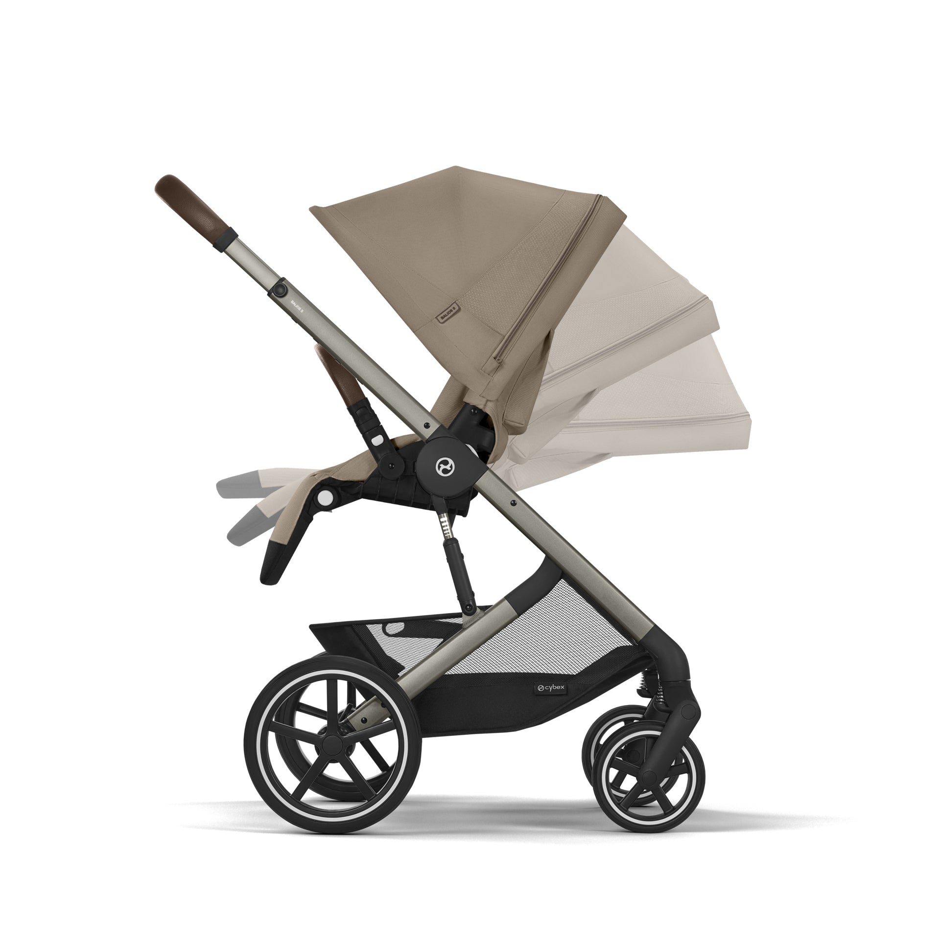 Cybex® Otroški voziček Balios S Lux (0-22 kg) Almond Beige (Taupe Frame) Cybex