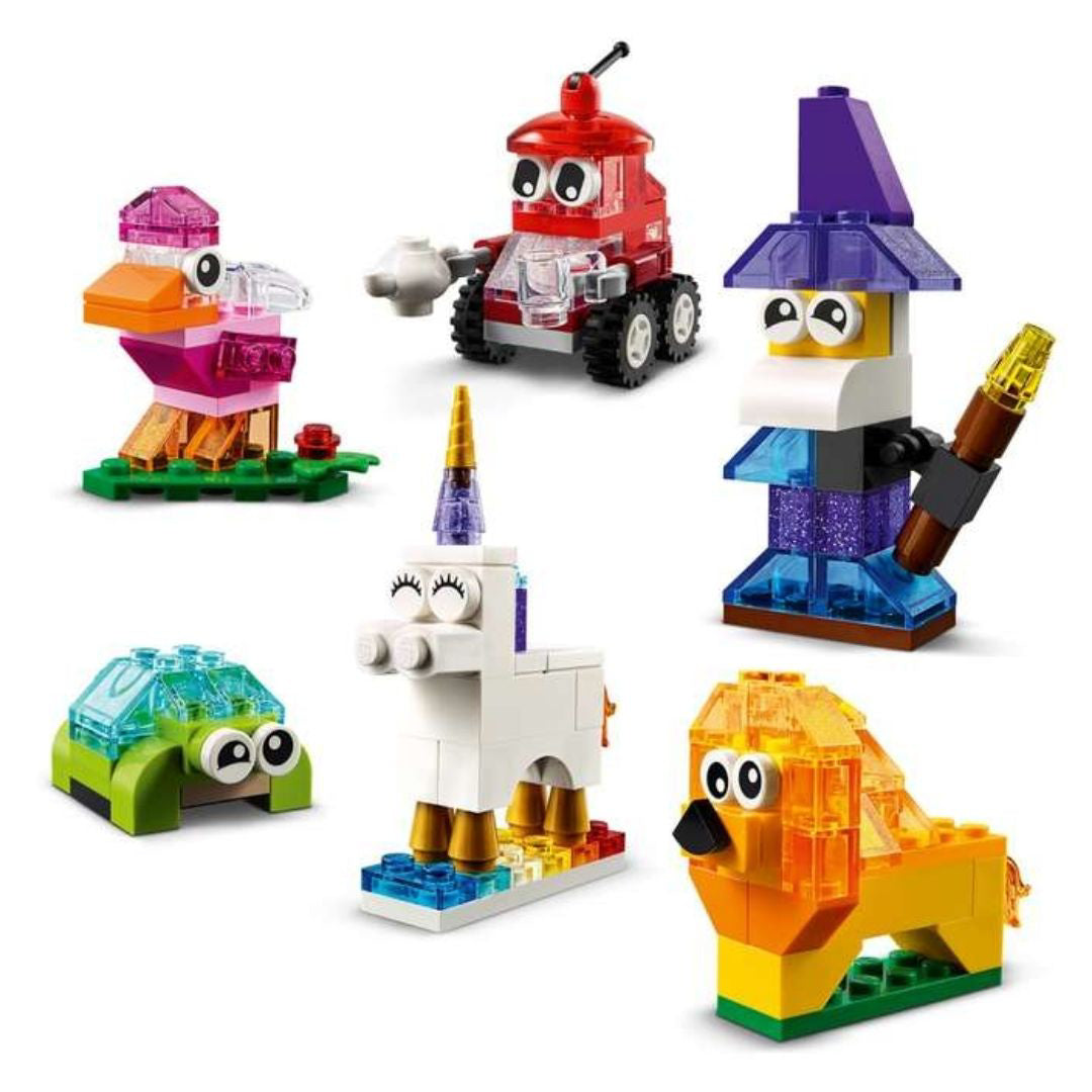 Lego® CLASSIC Ustvarjalne prosojne kocke Lego