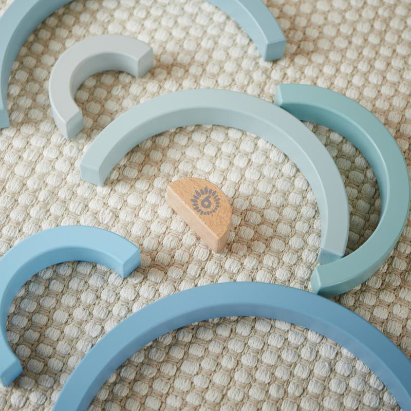 Bieco® Lesena mavrica Blue Bieco