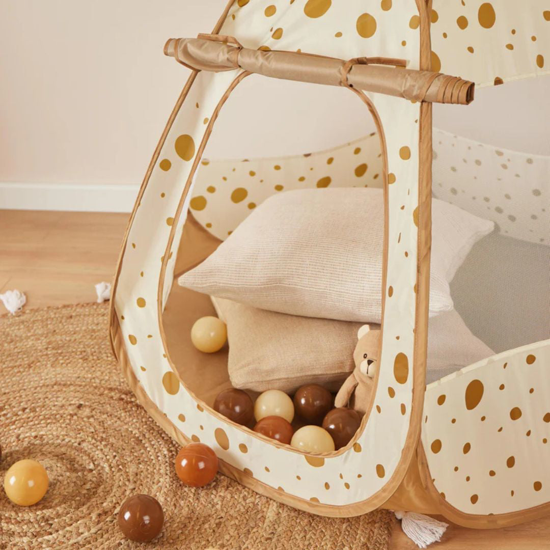 Bieco® Igralni šotor s 50 žogicami Dots Bieco