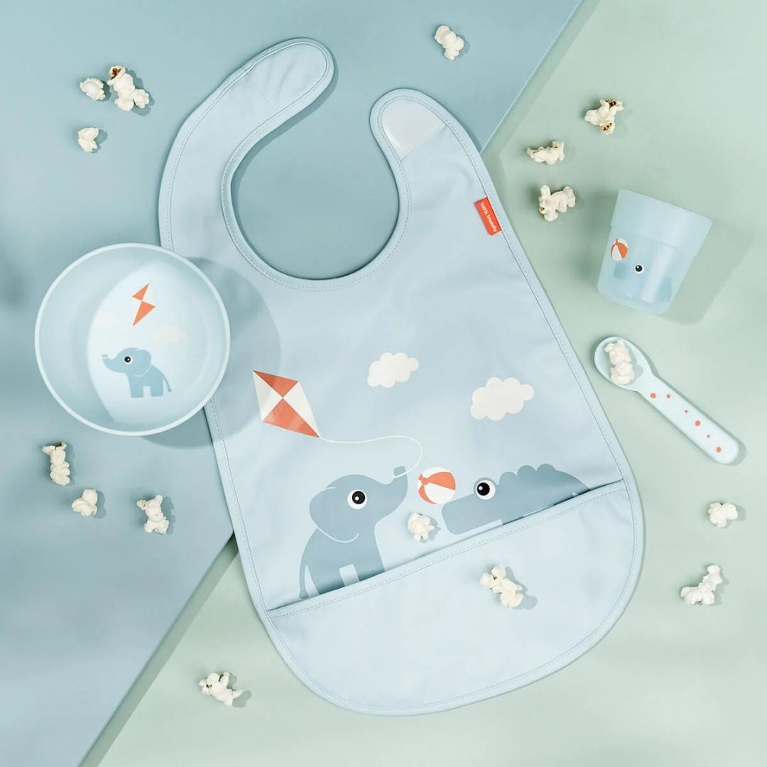 Done by Deer® Prvi jedilni set Foodie Playground Blue Done by Deer