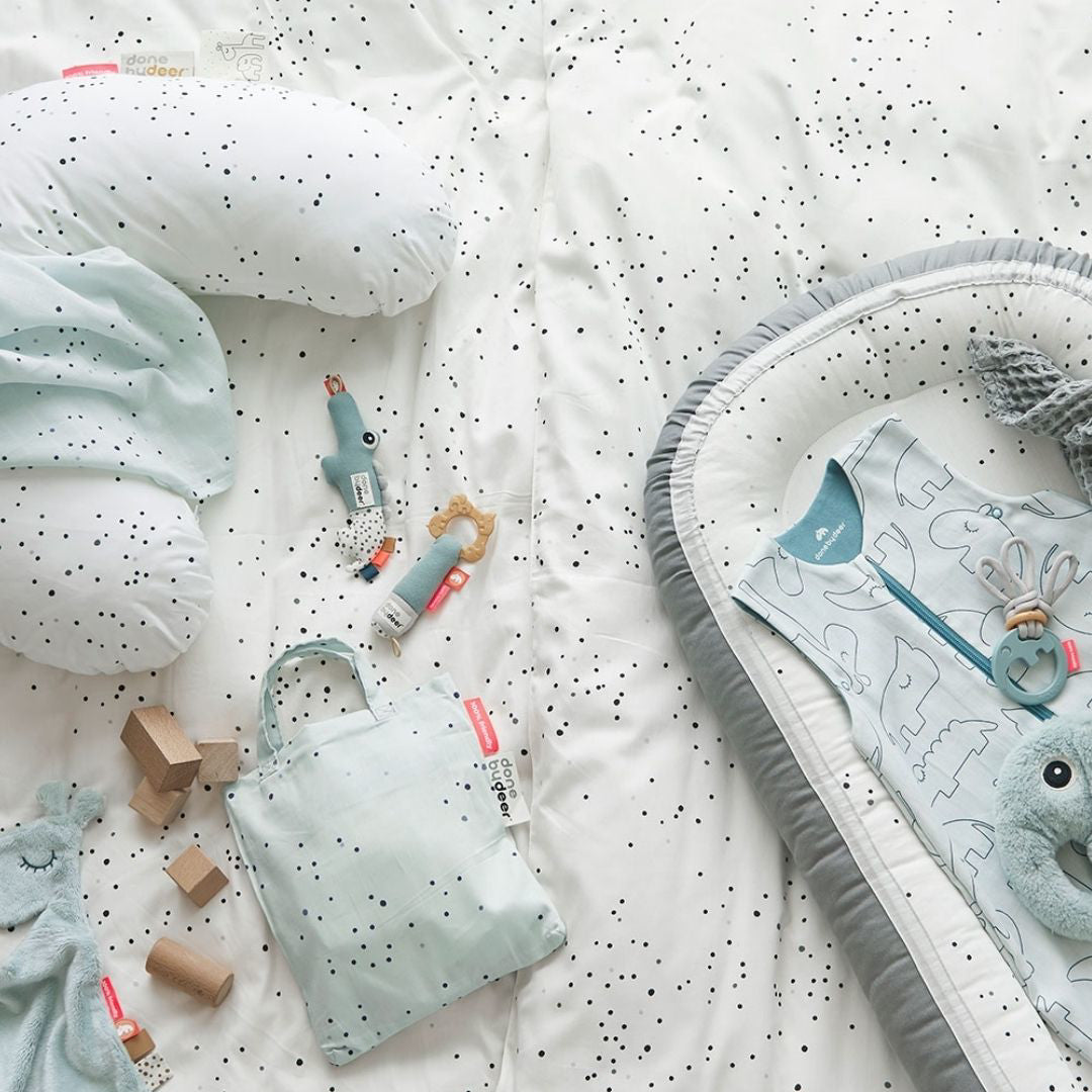 Done by Deer® Komplet povijalnih pleničk Dreamy Dots White 120x120 Done by Deer