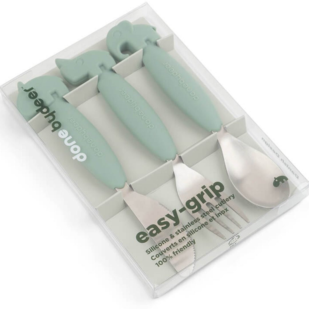 Done by Deer® Jedilni pribor Deer friends Green Done by Deer