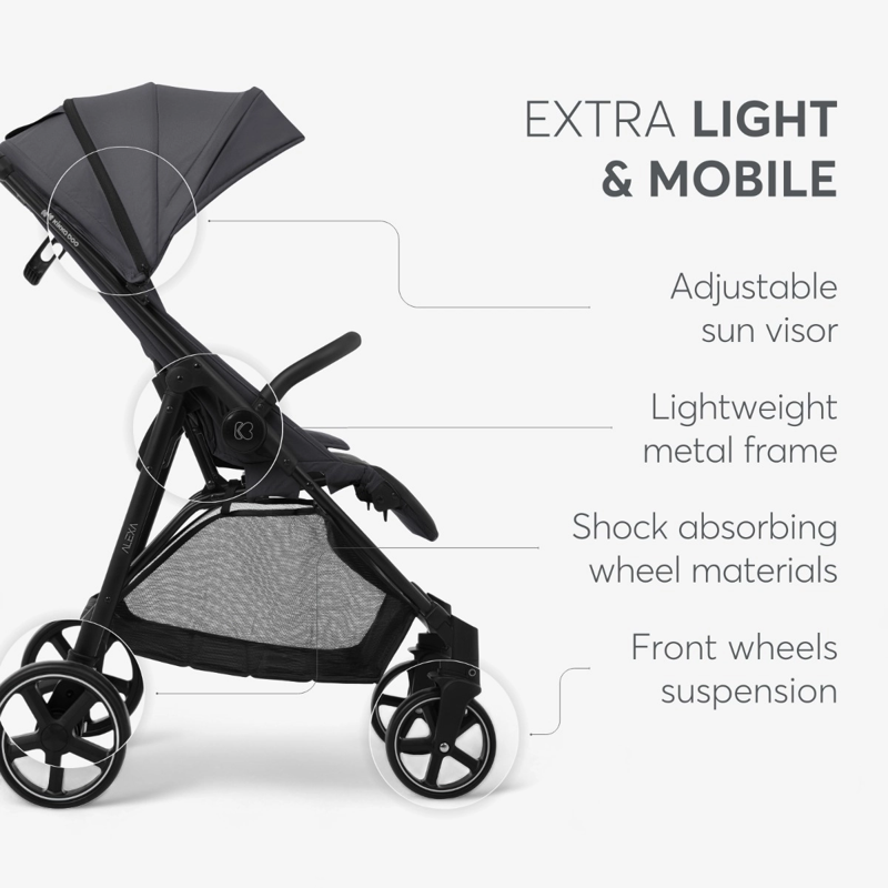 KikkaBoo® Otroški voziček Alexa Peach KikkaBoo