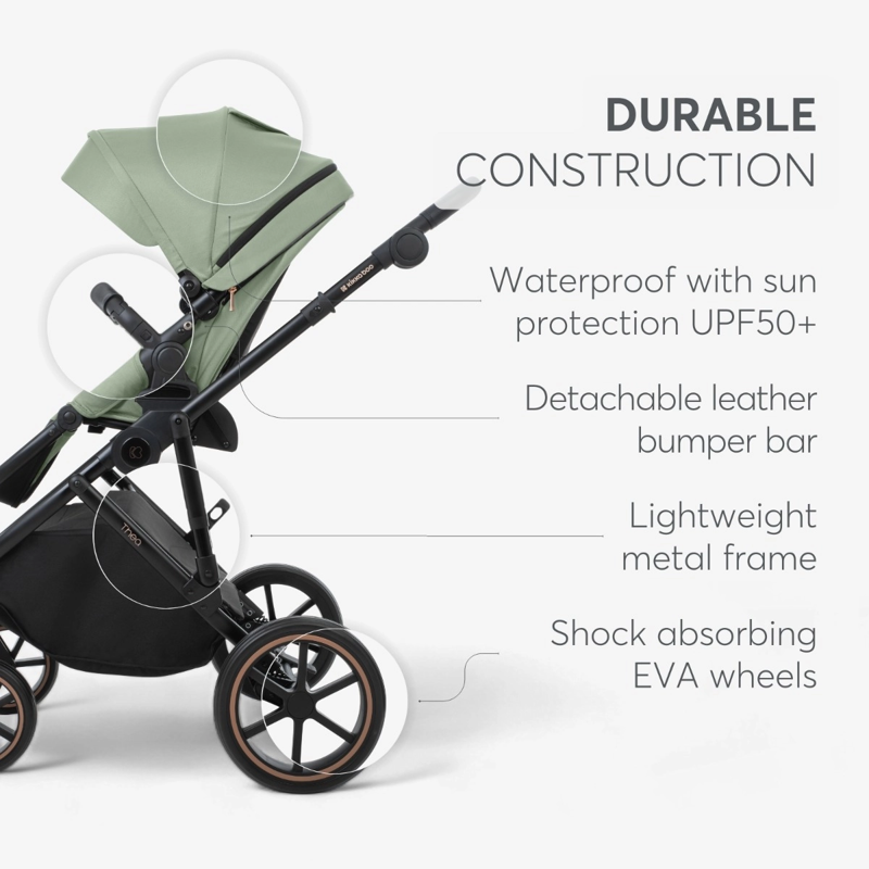 KikkaBoo® Otroški voziček s košaro 2v1 Thea Grey KikkaBoo