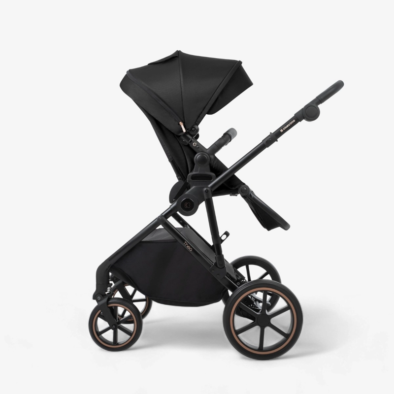 KikkaBoo® Otroški voziček s košaro 2v1 Thea Black KikkaBoo