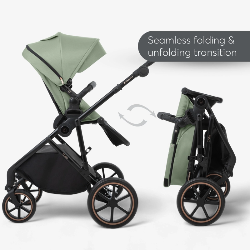 KikkaBoo® Otroški voziček s košaro 2v1 Thea Black KikkaBoo