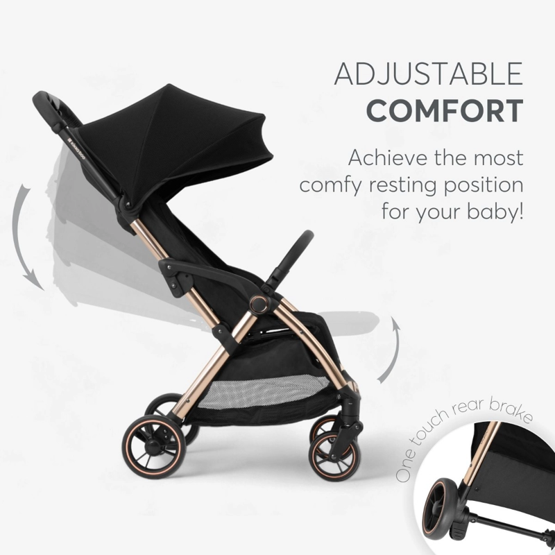 KikkaBoo® Otroški voziček Eden Black KikkaBoo