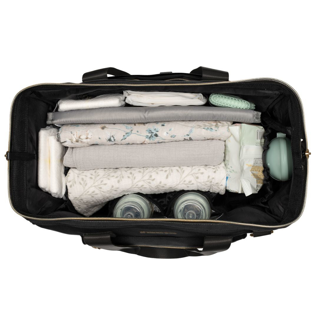 KikkaBoo® Previjalna torba Maxi Black NEW 2025 KikkaBoo