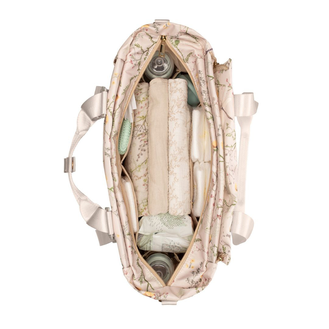 KikkaBoo® Previjalna torba Florence Secret Garden Beige KikkaBoo