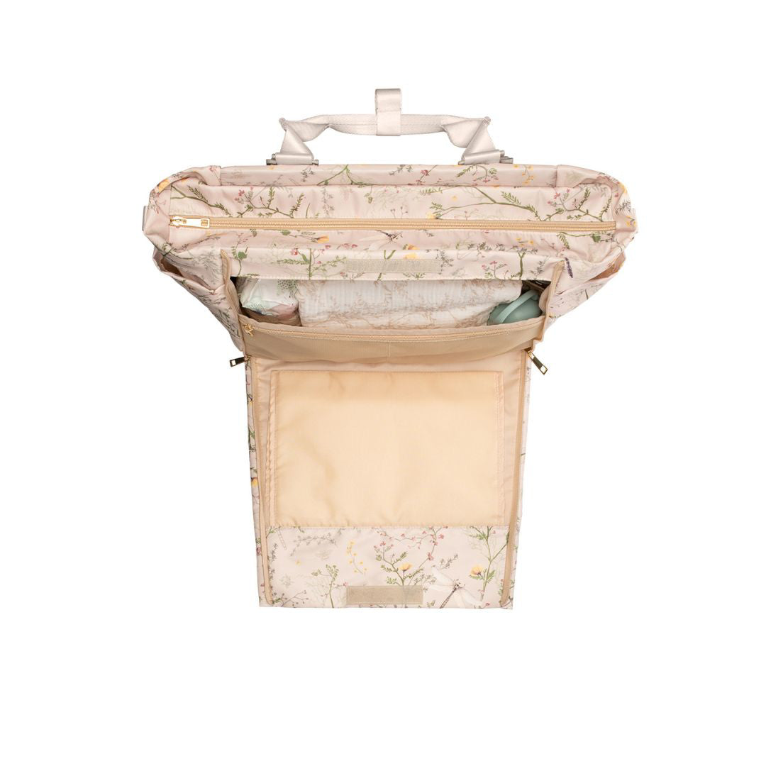 KikkaBoo® Previjalna torba Florence Secret Garden Beige KikkaBoo
