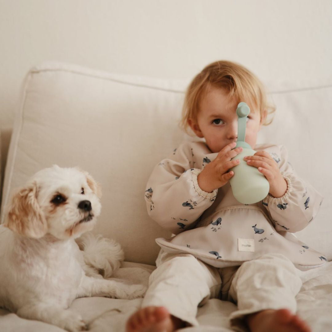 Mushie® Set 2 silikonskih modelčkov za smoothie Blush Mushie